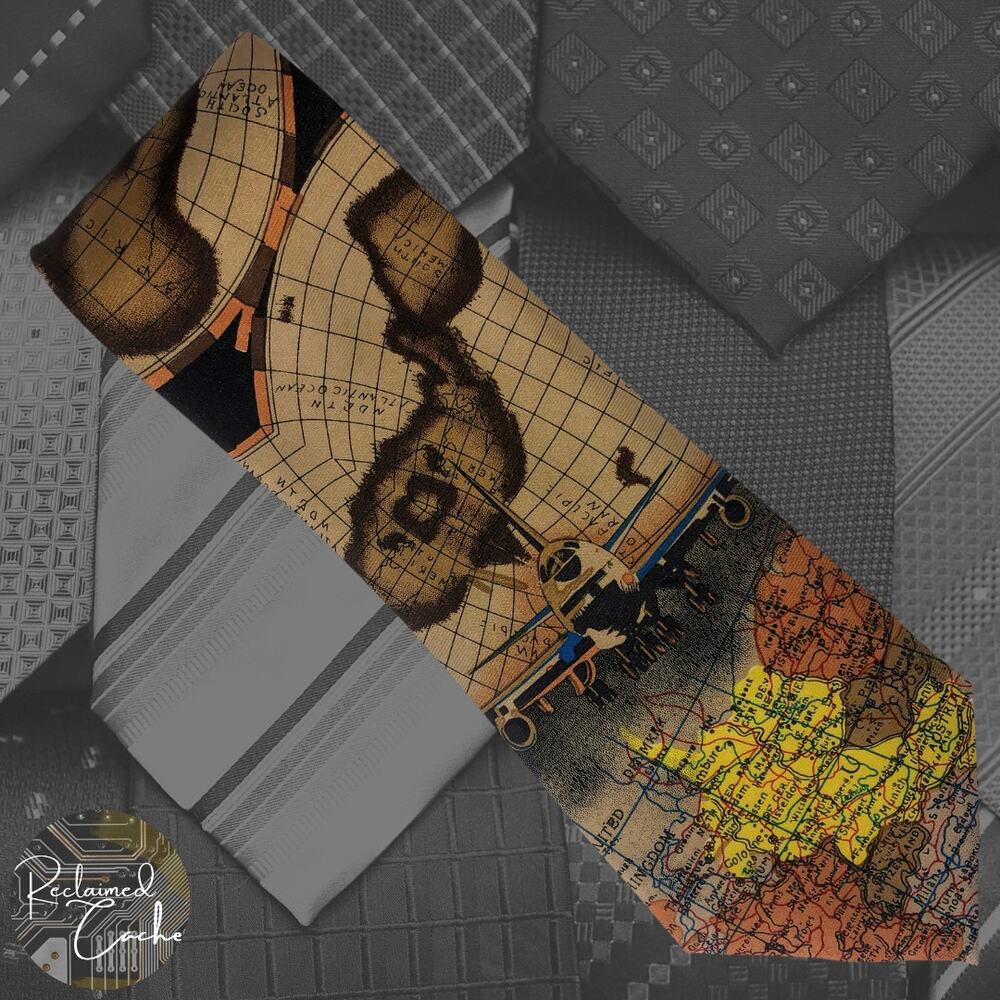 World Map Tie